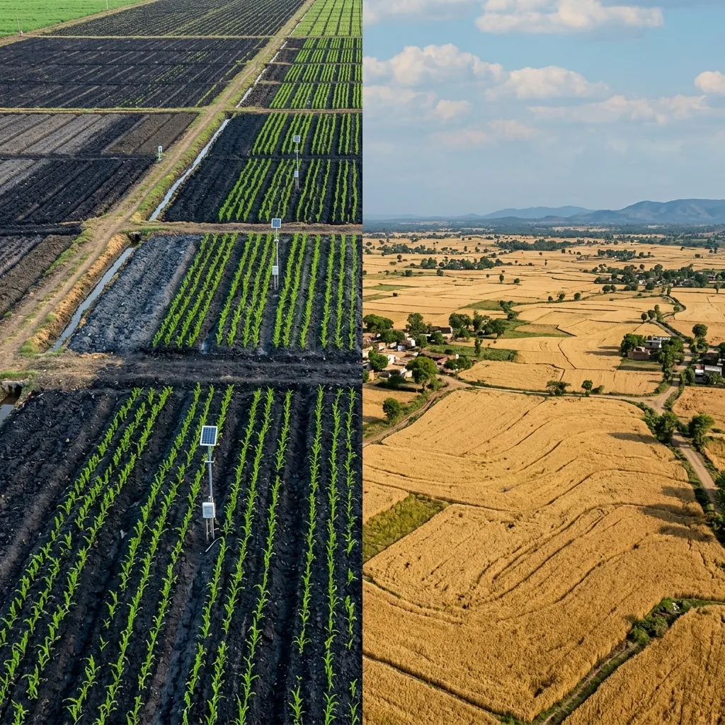 Biochar-amended soil and agricultural fields